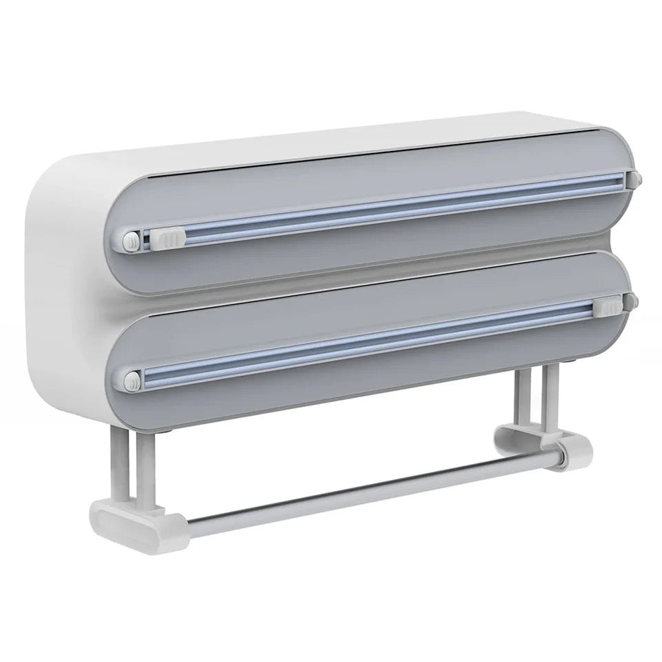 SOPORTE DE ROLLOS DE COCINA 3 EN 1
