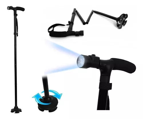Baston Ortopedico Plegable con Linterna Trusty Cane