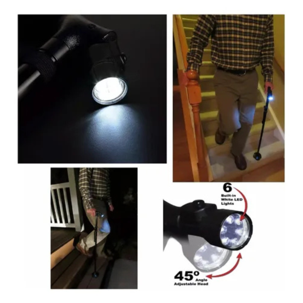 Baston Ortopedico Plegable con Linterna Trusty Cane